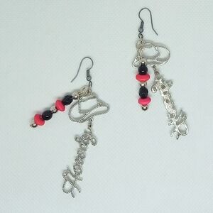 Howdy Beaded Dangle Earrings